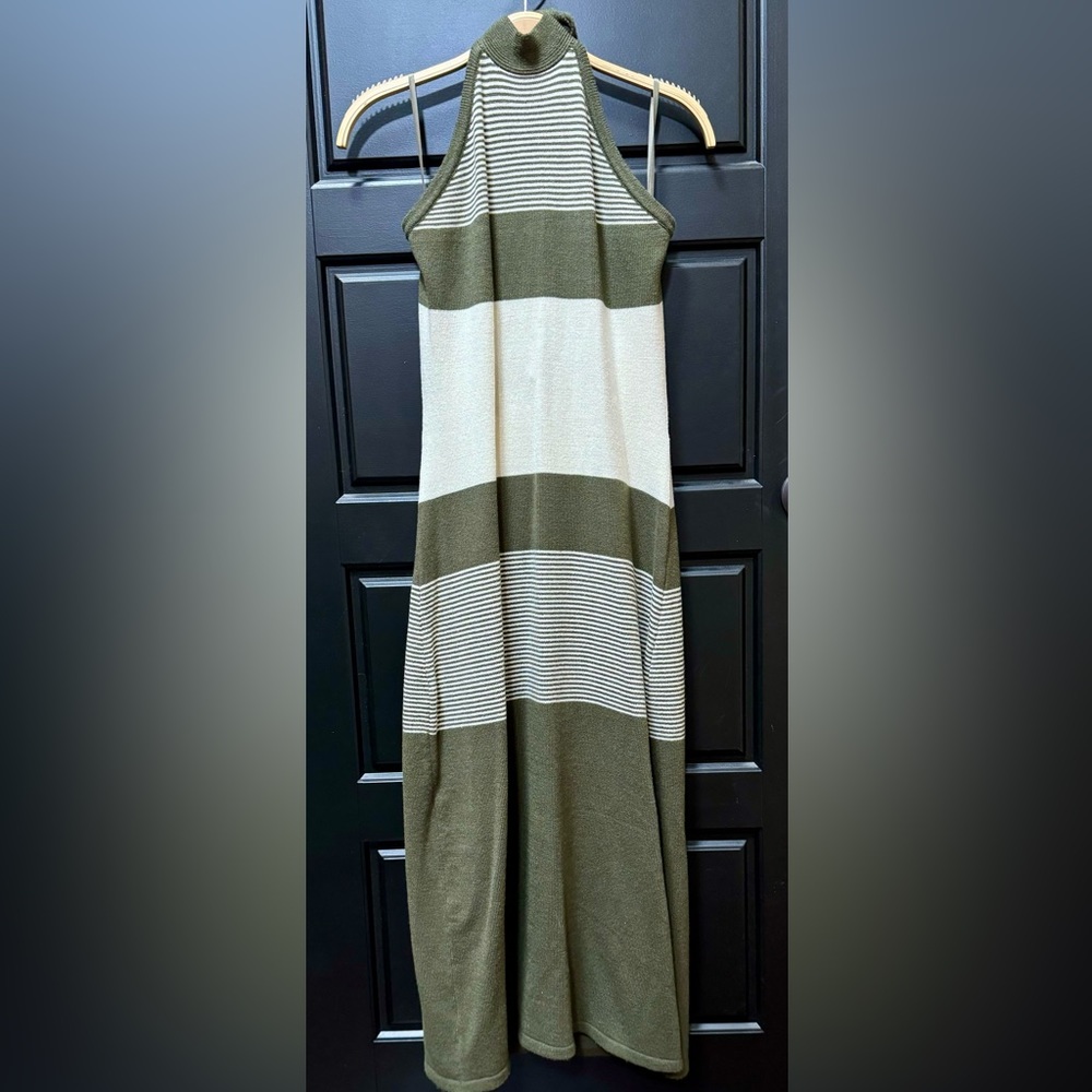 New Midi halter sweater dress.